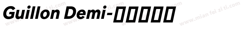 Guillon Demi字体转换
